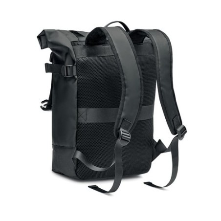 Sac enroulable personnalisé en Tarpaulin 50C - JAYA BAG Matières : PVC Couleurs : noir cadeau entreprise pas cher