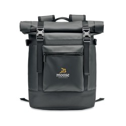 Sac enroulable personnalisé en Tarpaulin 50C - JAYA BAG Matières : PVC Couleurs : noir goodies publicitaire événementiel