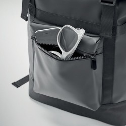 Sac enroulable personnalisé en Tarpaulin 50C - JAYA BAG Matières : PVC Couleurs : noir livraison express 24h 48h
