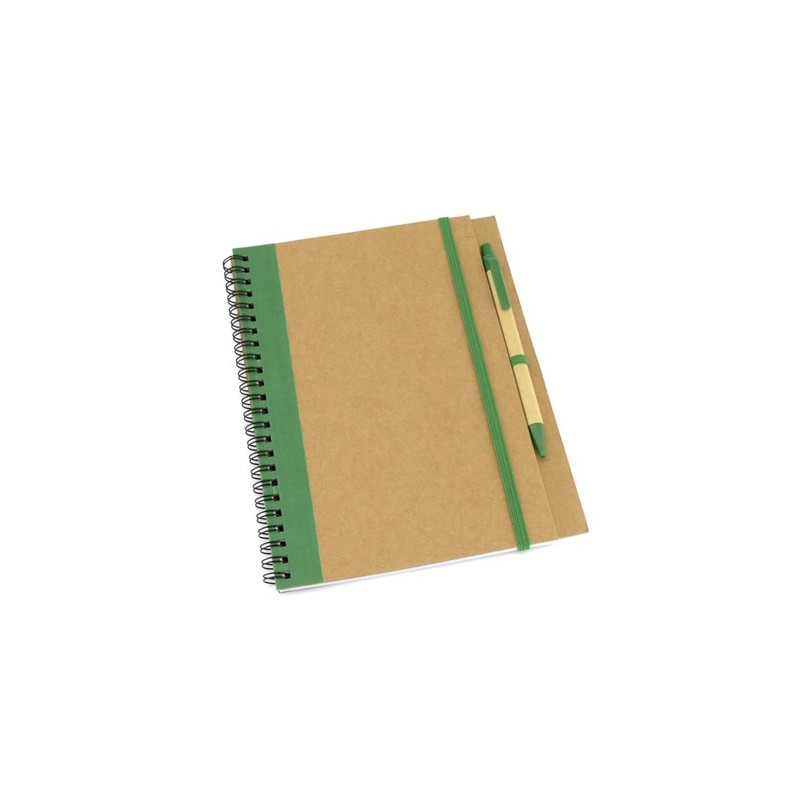 Carnet Personnalisable Éco-responsable Cahier Tunel Matières : carton recyclé Couleurs : blanc goodies publicitaire événementiel