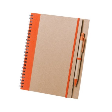Carnet Personnalisable Éco-responsable Cahier Tunel Matières : carton recyclé Couleurs : blanc personnalisation rapide en France