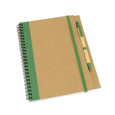 Carnet Personnalisable Éco-responsable Cahier Tunel Matières : carton recyclé Couleurs : noir cadeau entreprise pas cher