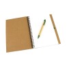 Carnet Personnalisable Éco-responsable Cahier Tunel Matières : carton recyclé Couleurs : noir cadeau affaires élégant