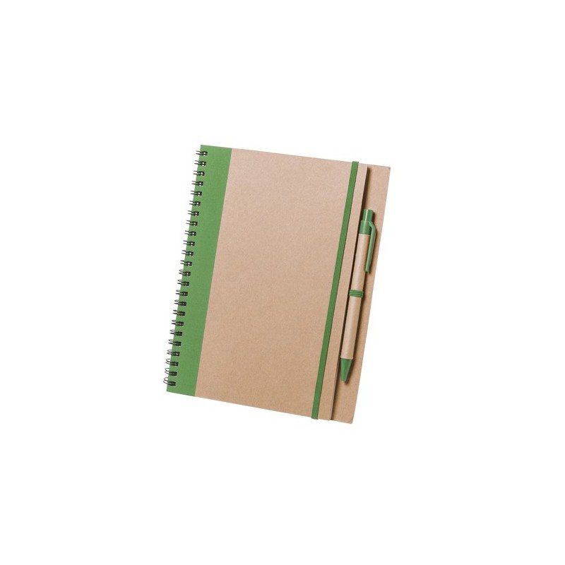 Carnet Personnalisable Éco-responsable Cahier Tunel Matières : carton recyclé Couleurs : noir goodies personnalisé en stock