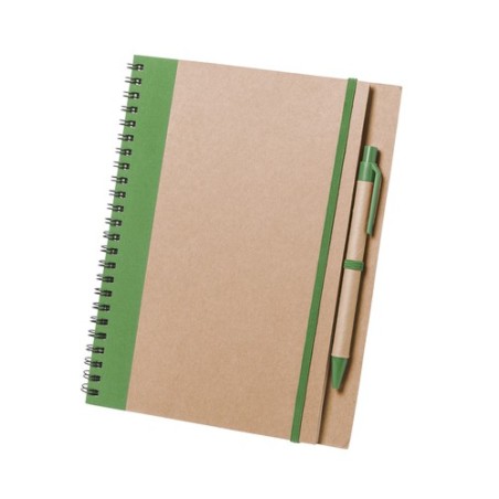 Carnet Personnalisable Éco-responsable Cahier Tunel Matières : carton recyclé Couleurs : noir goodies personnalisé en stock