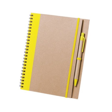 Carnet Personnalisable Éco-responsable Cahier Tunel Matières : carton recyclé Couleurs : noir personnalisation sur mesure