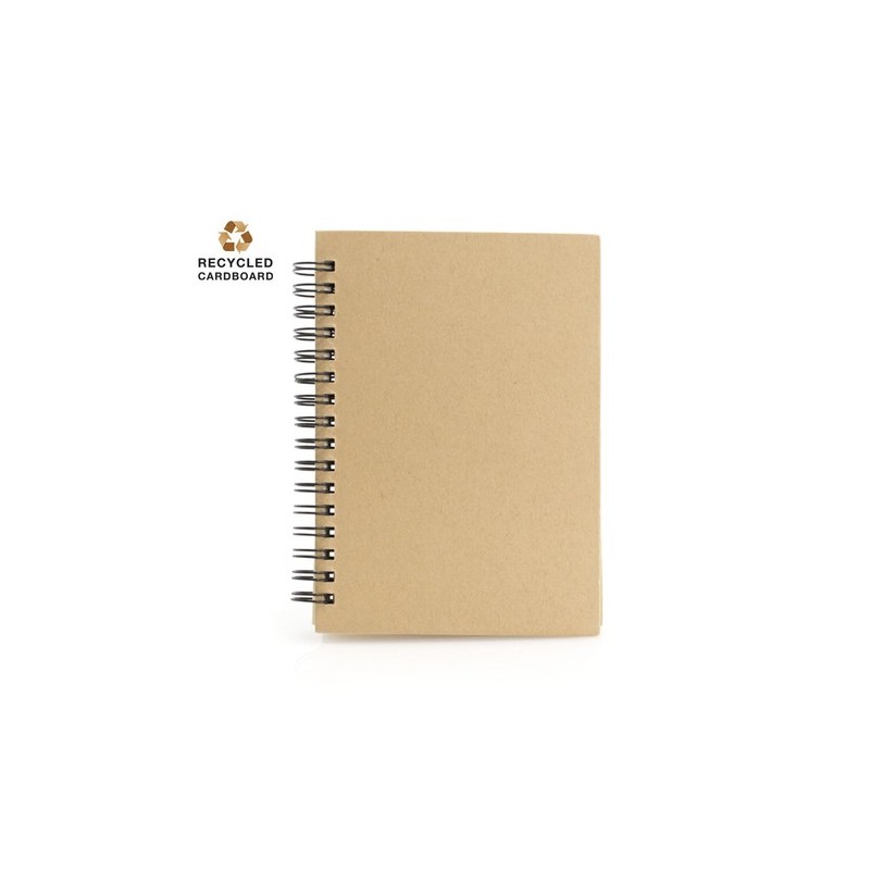 Carnet Publicitaire Éco-responsable Emerot Matières : carton recyclé Couleurs : noir personnalisation rapide en France