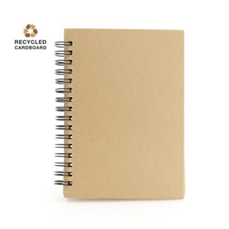 Carnet Publicitaire Éco-responsable Emerot Matières : carton recyclé Couleurs : noir personnalisation rapide en France