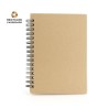 Carnet Publicitaire Éco-responsable Emerot Matières : carton recyclé Couleurs : rouge goodies entreprise design