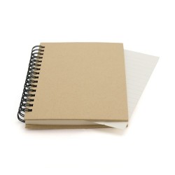 Carnet Publicitaire Éco-responsable Emerot Matières : carton recyclé Couleurs : naturel marquage laser ultra précis