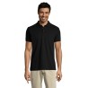 Polo personnalisé homme en polycoton 200g - PRIME MEN Matières : PET Taille textile : S Couleurs : noir goodies publicitaire dur