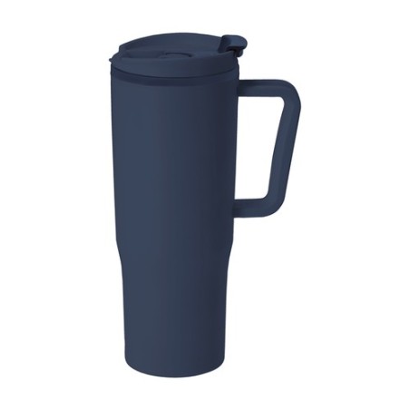 Tasse thermique personnalisée pas chère Miranda Couleurs : bleu marine Matières : polypropylène (PP) recyclé