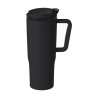Tasse thermique personnalisée pas chère Miranda Couleurs : noir Matières : polypropylène (PP) recyclé personnalisable avec votre