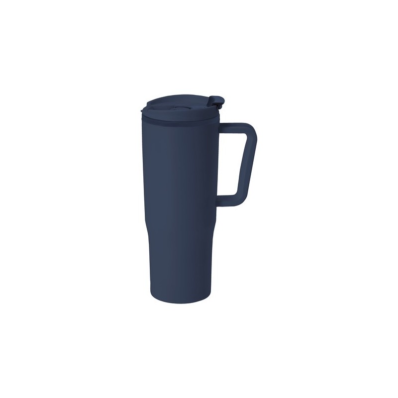 Tasse thermique personnalisée pas chère Miranda Couleurs : noir Matières : polypropylène (PP) recyclé marquage couleur éclatante