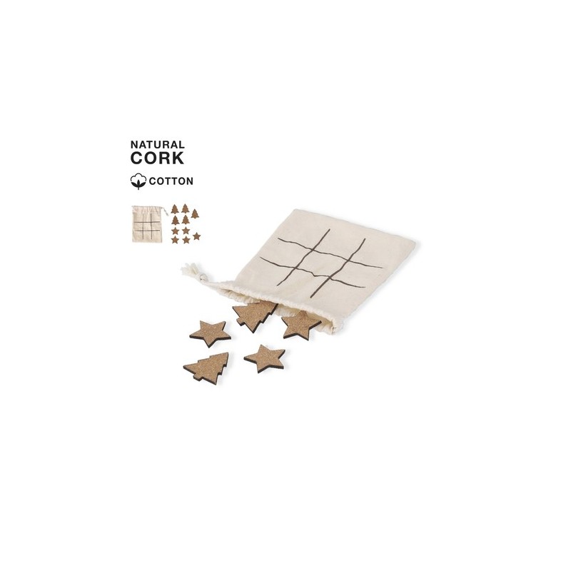 Jeu pas cher personnalisé Bronso Matières : liège Couleurs : naturel personnalisable avec votre logo