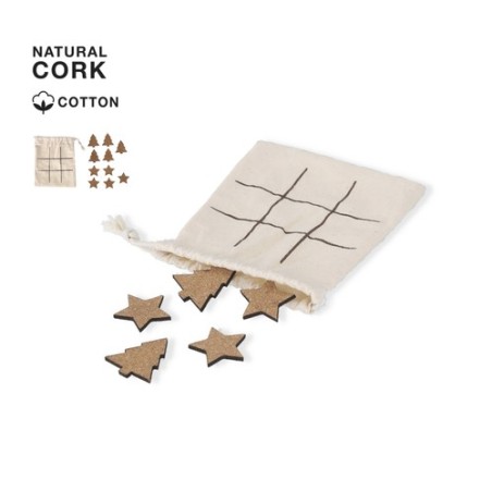 Jeu pas cher personnalisé Bronso Matières : liège Couleurs : naturel personnalisable avec votre logo