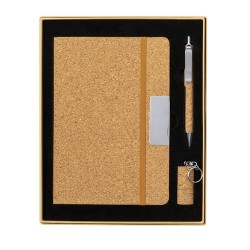 Set Éco-responsable de Carnet, Stylo et Clé USB Personnalisé - Patrick Matières : liège 2