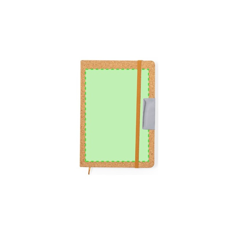 Set Éco-responsable de Carnet, Stylo et Clé USB Personnalisé - Patrick Matières : liège marquage couleur éclatante