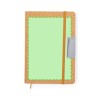 Set Éco-responsable de Carnet, Stylo et Clé USB Personnalisé - Patrick Matières : liège marquage couleur éclatante