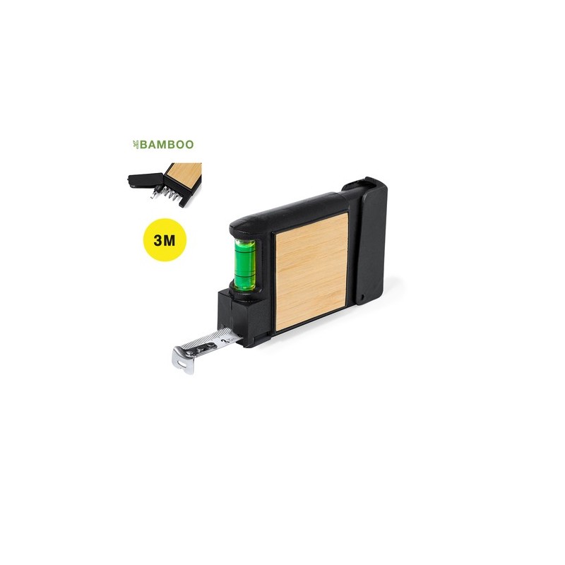 Mètre Éco-responsable et Pratique Multi Outils 3m Eliza Matières : bambou