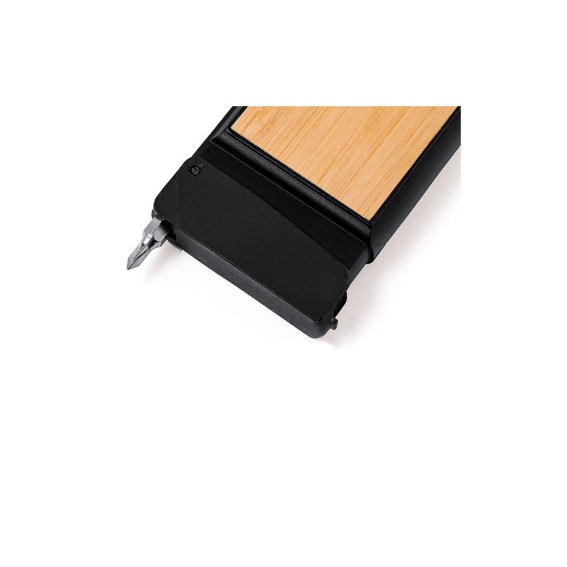 Mètre Éco-responsable et Pratique Multi Outils 3m Eliza Matières : bambou objet promotionnel éco-responsable