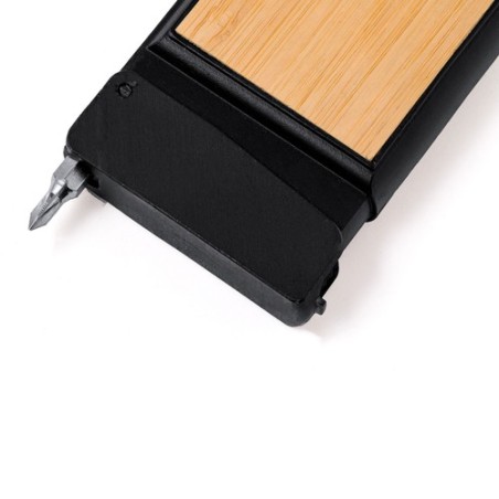 Mètre Éco-responsable et Pratique Multi Outils 3m Eliza Matières : bambou objet promotionnel éco-responsable