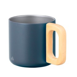 Tasse Personnalisable Éco-responsable Garfun Matières : bois Couleurs : bleu marine