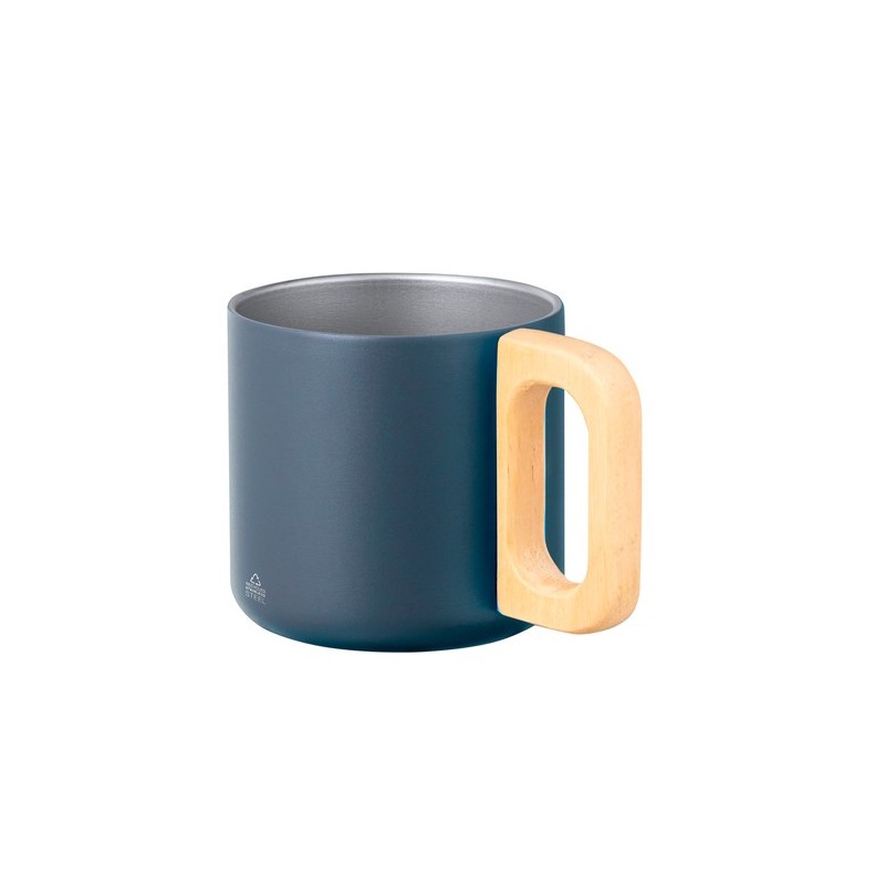 Tasse Personnalisable Éco-responsable Garfun Matières : bois Couleurs : argenté personnalisation rapide en France