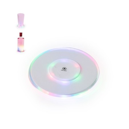 Sous-Verre Éclairé LED Personnalisé pour vos Boissons Pas Cher - Vitaly Matières : acrylique Couleurs : blanc personnalisable av