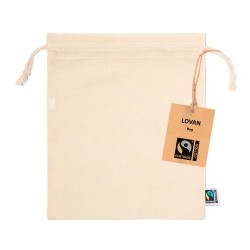 Sac Éco-responsable en Coton Personnalisé Lovan Fairtrade pas cher Matières : coton Couleurs : naturel