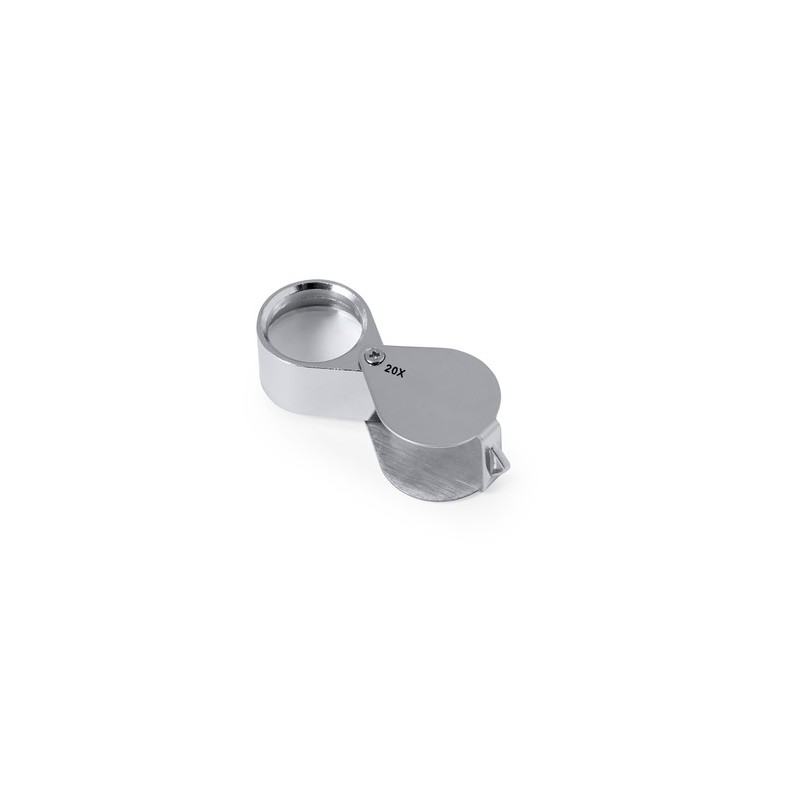 Loupe Pliante Éco-responsable 20X Précision - Rindex Matières : métal Couleurs : argenté marquage laser ultra précis