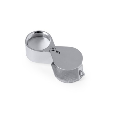 Loupe Pliante Éco-responsable 20X Précision - Rindex Matières : métal Couleurs : argenté marquage laser ultra précis