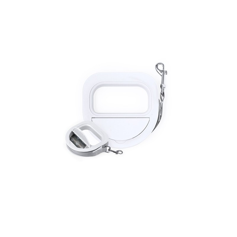 Laisse Personnalisée Pratique pour Animaux - Ivare Matières : polyester Couleurs : blanc personnalisable avec votre logo
