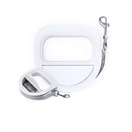 Laisse Personnalisée Pratique pour Animaux - Ivare Matières : polyester Couleurs : blanc personnalisable avec votre logo