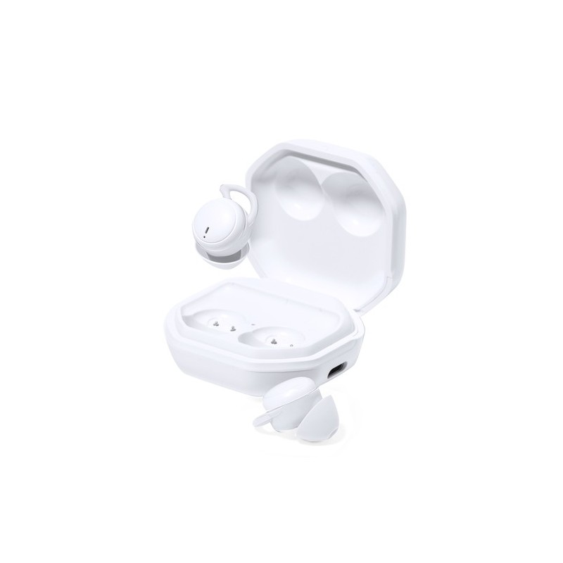 Écouteurs Bluetooth 5.0 Ergonomiques Personnalisés Stigo Couleurs : blanc goodies publicitaire événementiel