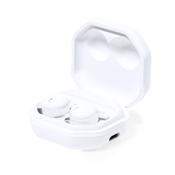 Écouteurs Bluetooth 5.0 Ergonomiques Personnalisés Stigo Couleurs : blanc impression haute définition