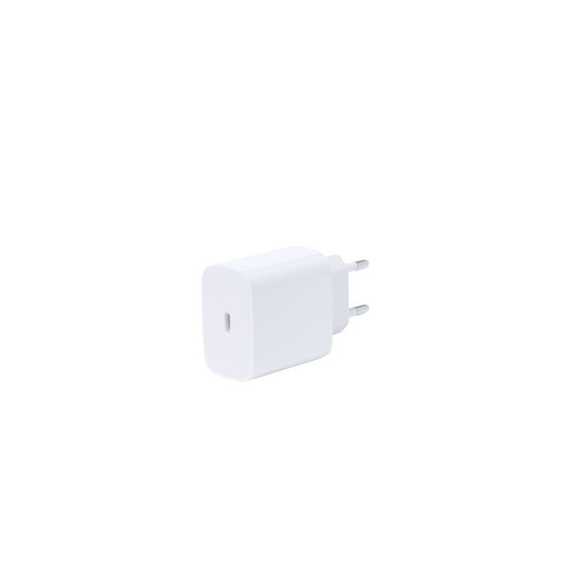 Chargeur USB Éco-responsable et Efficace Personnalisé Morelo Couleurs : blanc personnalisable avec votre logo