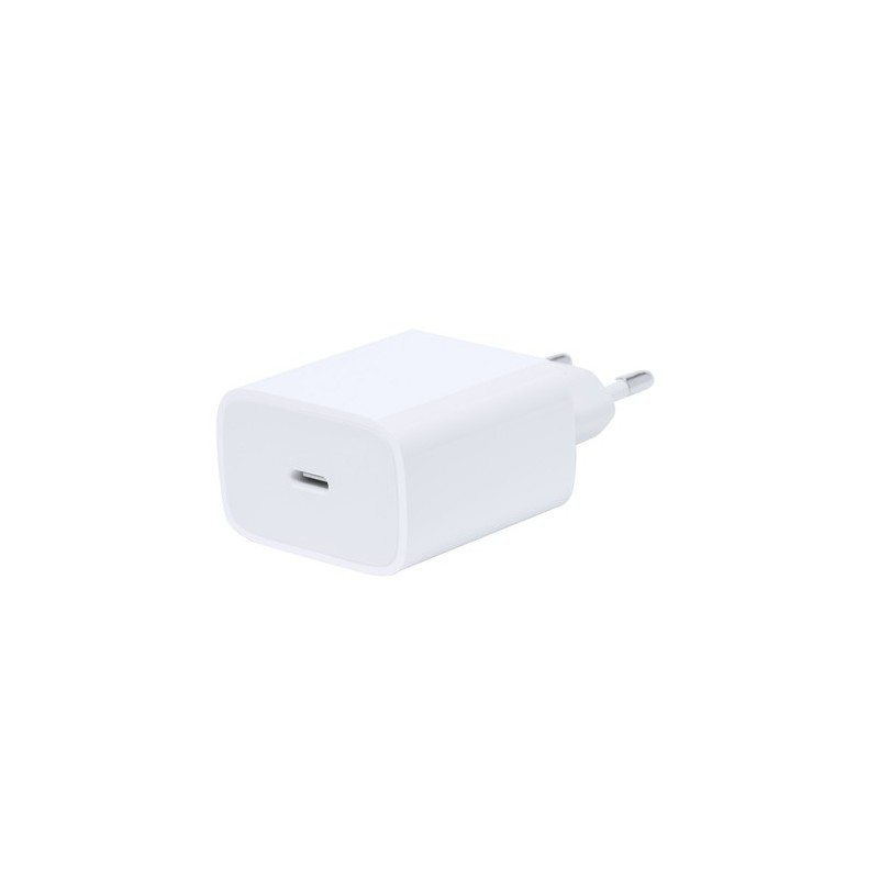 Chargeur USB Éco-responsable et Efficace Personnalisé Morelo Couleurs : blanc goodies publicitaire événementiel