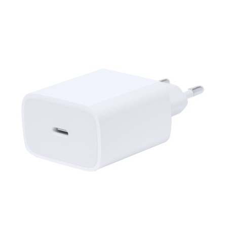Chargeur USB Éco-responsable et Efficace Personnalisé Morelo Couleurs : blanc goodies publicitaire événementiel