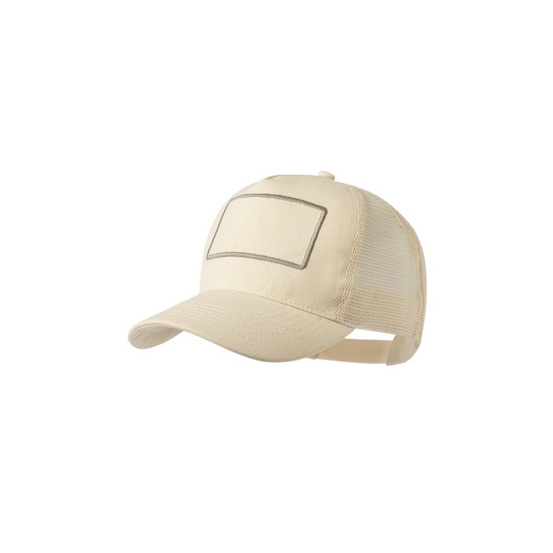 Casquette Éco-responsable et Publicitaire de 100% coton - Daphne Couleurs : naturel Matières : polyester recyclé