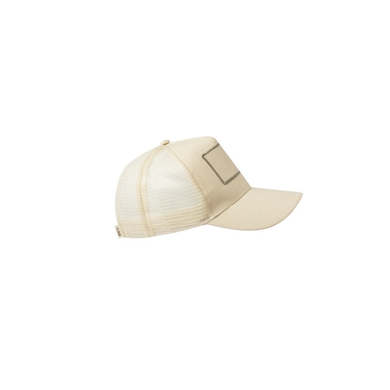 Casquette Éco-responsable et Publicitaire de 100% coton - Daphne Couleurs : naturel Matières : polyester recyclé impression haut