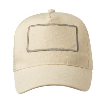 Casquette Éco-responsable et Publicitaire de 100% coton - Daphne Couleurs : naturel Matières : polyester recyclé marquage laser 