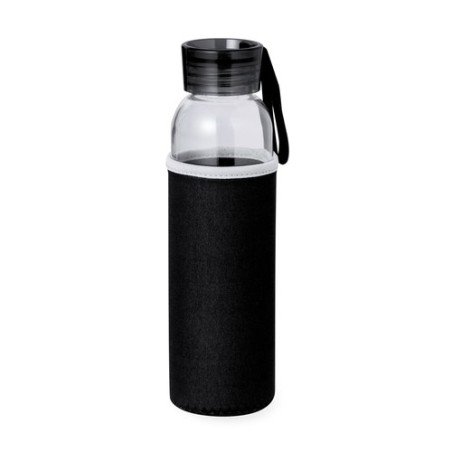 Gourde Personnalisée Publicitaire Éco-responsable - Venen Matières : verre Couleurs : noir personnalisable avec votre logo