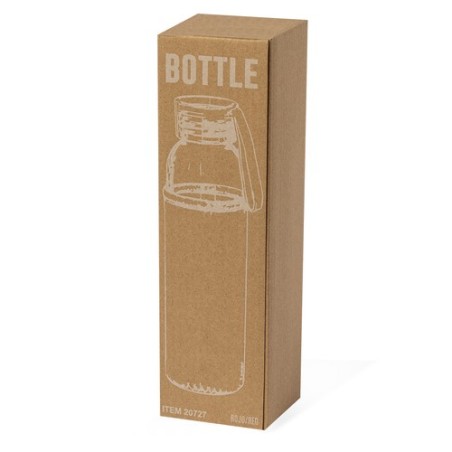Gourde Personnalisée Publicitaire Éco-responsable - Venen Matières : verre Couleurs : rouge marquage laser ultra précis