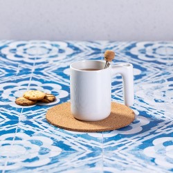 Mug Personnalisable Éco-responsable avec Agitateur - Tasse Beverly Matières : céramique Couleurs : blanc cadeau entreprise pas c