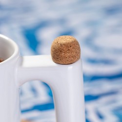 Mug Personnalisable Éco-responsable avec Agitateur - Tasse Beverly Matières : céramique Couleurs : blanc impression haute défini
