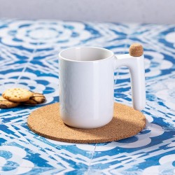 Mug Personnalisable Éco-responsable avec Agitateur - Tasse Beverly Matières : céramique Couleurs : blanc livraison express 24h 4