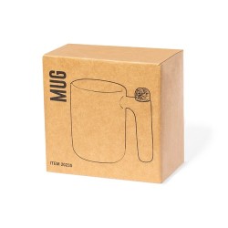 Mug Personnalisable Éco-responsable avec Agitateur - Tasse Beverly Matières : céramique Couleurs : blanc cadeau client original