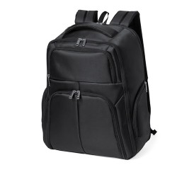 Sac à Dos Publicitaire Personnalisé Éco-responsable Mauroz Matières : nylon Couleurs : noir 2