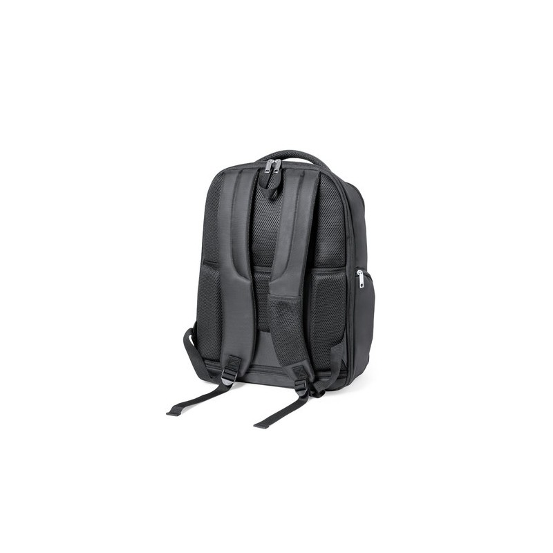 Sac à Dos Publicitaire Personnalisé Éco-responsable Mauroz Matières : nylon Couleurs : noir cadeau entreprise pas cher